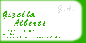 gizella alberti business card